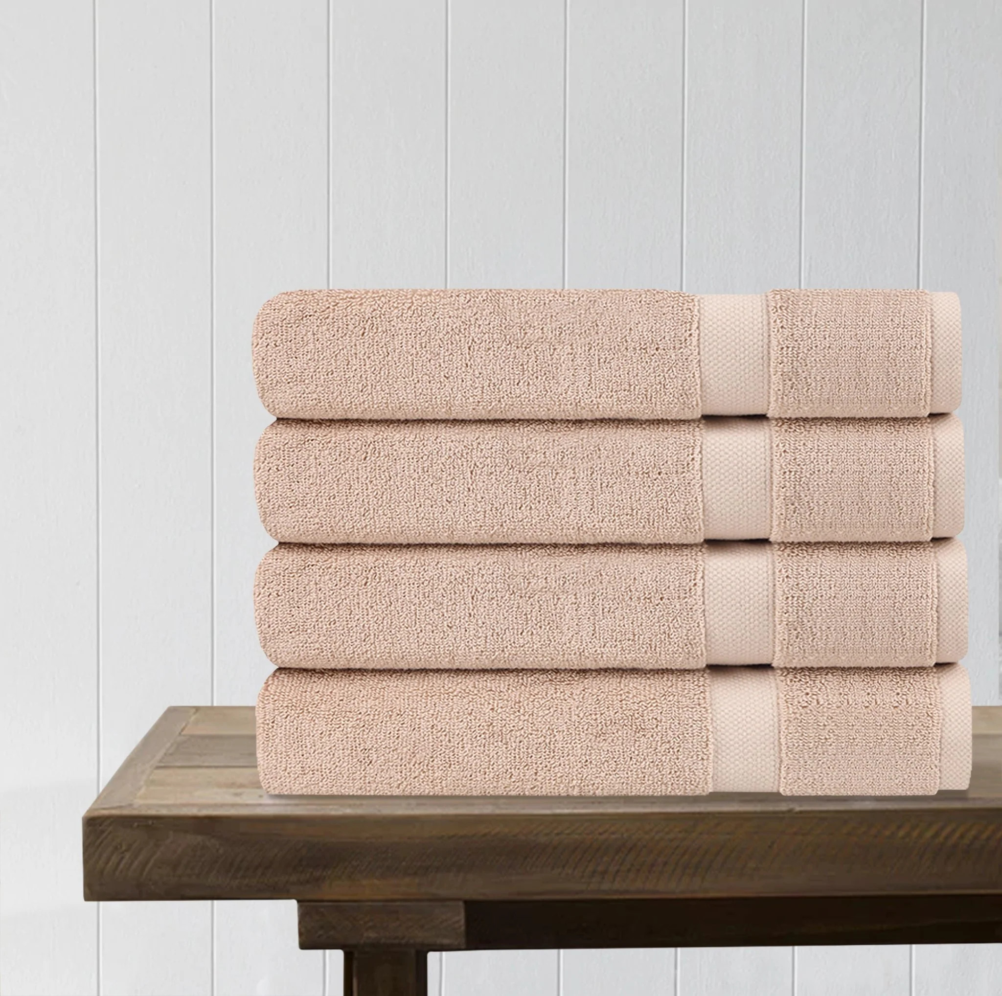 100% Organic Cotton Quick Dry Bath Towel (Pack of 4) | Delara 