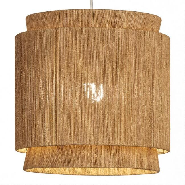 Leyla Natural Fiber 3 Tier Pendant Shade | World Market