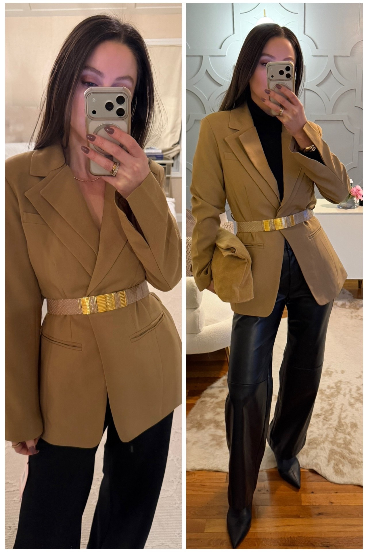 This blazer from
@Avec les filles is everything. Love the layered lapel and split sleeve detail. Perfect to layer, wear alone, and works year round. I did my true size small  

#LTKOver40 #LTKootd
