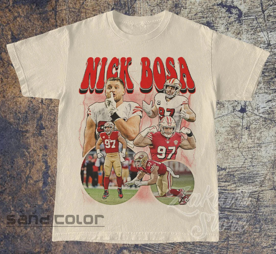 Nick Bosa Shirt Football Shirt Classic 90s Graphic Tee - Etsy | Etsy (US)