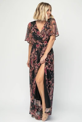 Rachel Maxi Dress | Black + Pink | Baltic Born
