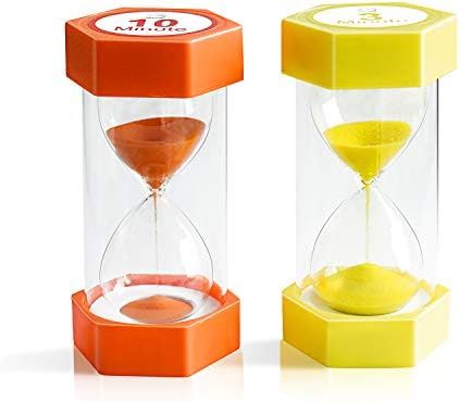 Sand Timer ,XINBAOHONG Hourglass Sand Timer 3 Minutes 10 Minutes Timer Clock for Kids Games Class... | Amazon (US)