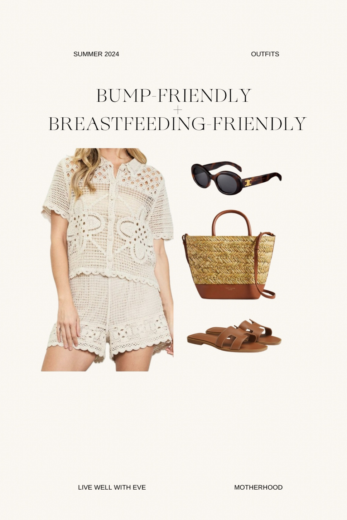 Set is from Jazz Boutique 🇲🇽 
Sunglasses: Celine Triomphe 01
Breastfeeding-friendly outfit 

#LTKBaby #LTKBump