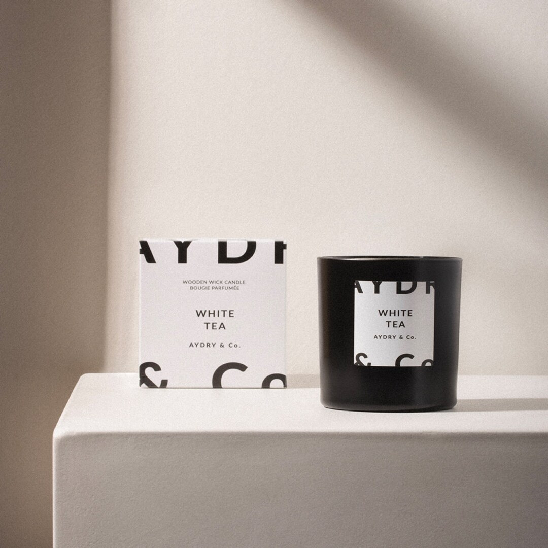 Wooden Wick Candle White Tea Scent Candle Wooden Wick - Etsy | Etsy (US)