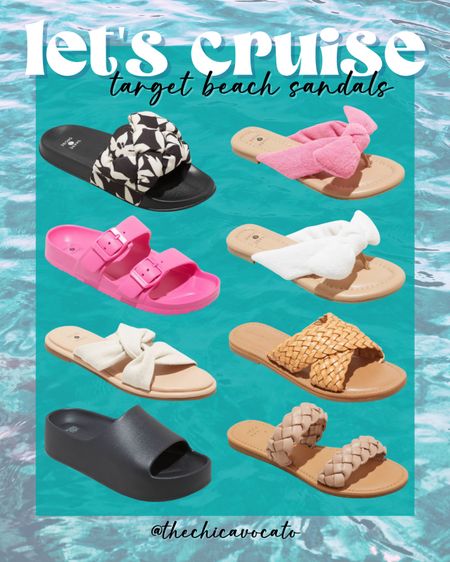 Let’s Cruise! 
Target Beach Sandals 

#targetsandals #targetshoes #beachsandals #beachattire #vacayessentials #beachvacay

#LTKunder50 #LTKshoecrush #LTKtravel