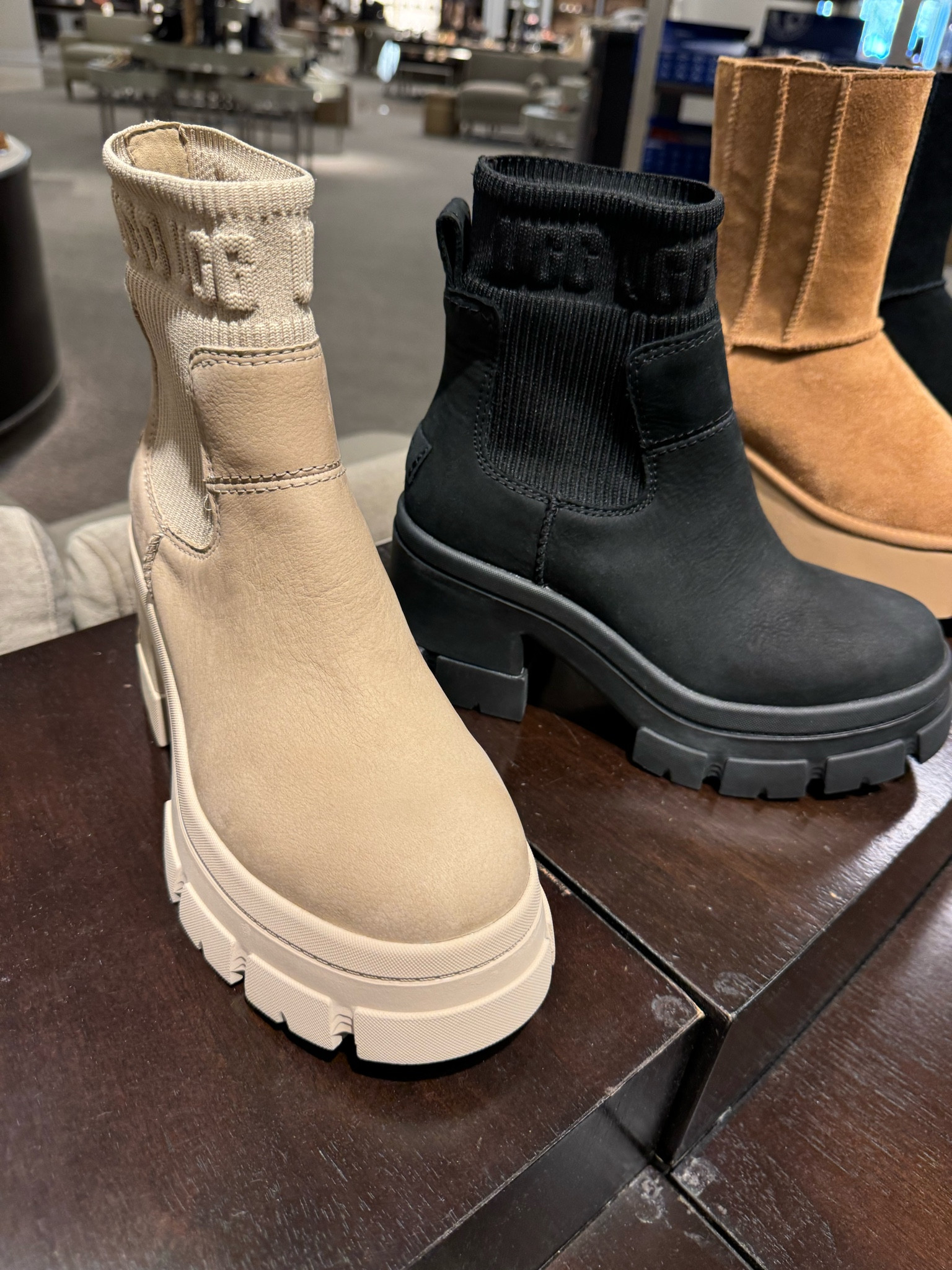 UGG that are trending: platform Chelsea boot 
I did black in Sz 10

#LTKSeasonal #LTKOver40 #LTKMidsize