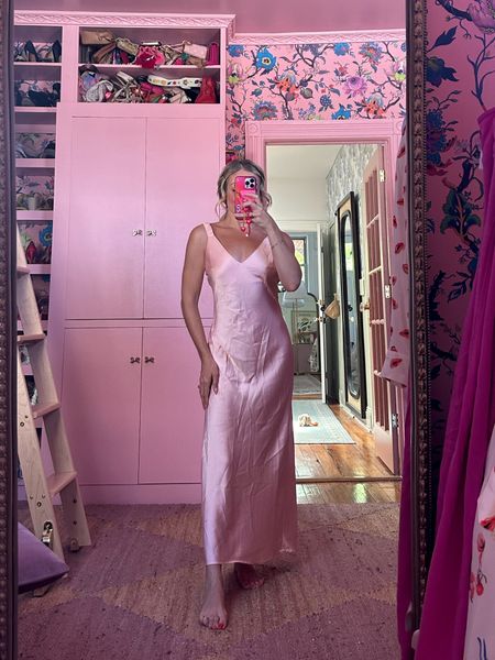 Target - A New Day Midi Perfect Slip Dress in Pink - wearing size XS

#LTKSeasonal #LTKStyleTip #LTKFindsUnder50