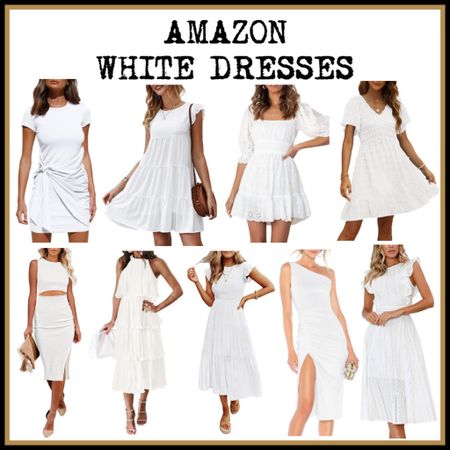 White dresses 

#LTKSeasonal #LTKunder100 #LTKunder50