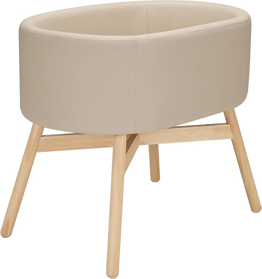 babyletto x GATHRE Capsule Bassinet in Vegan Millet Leather, Wipeable & Water Resistant | Amazon (US)