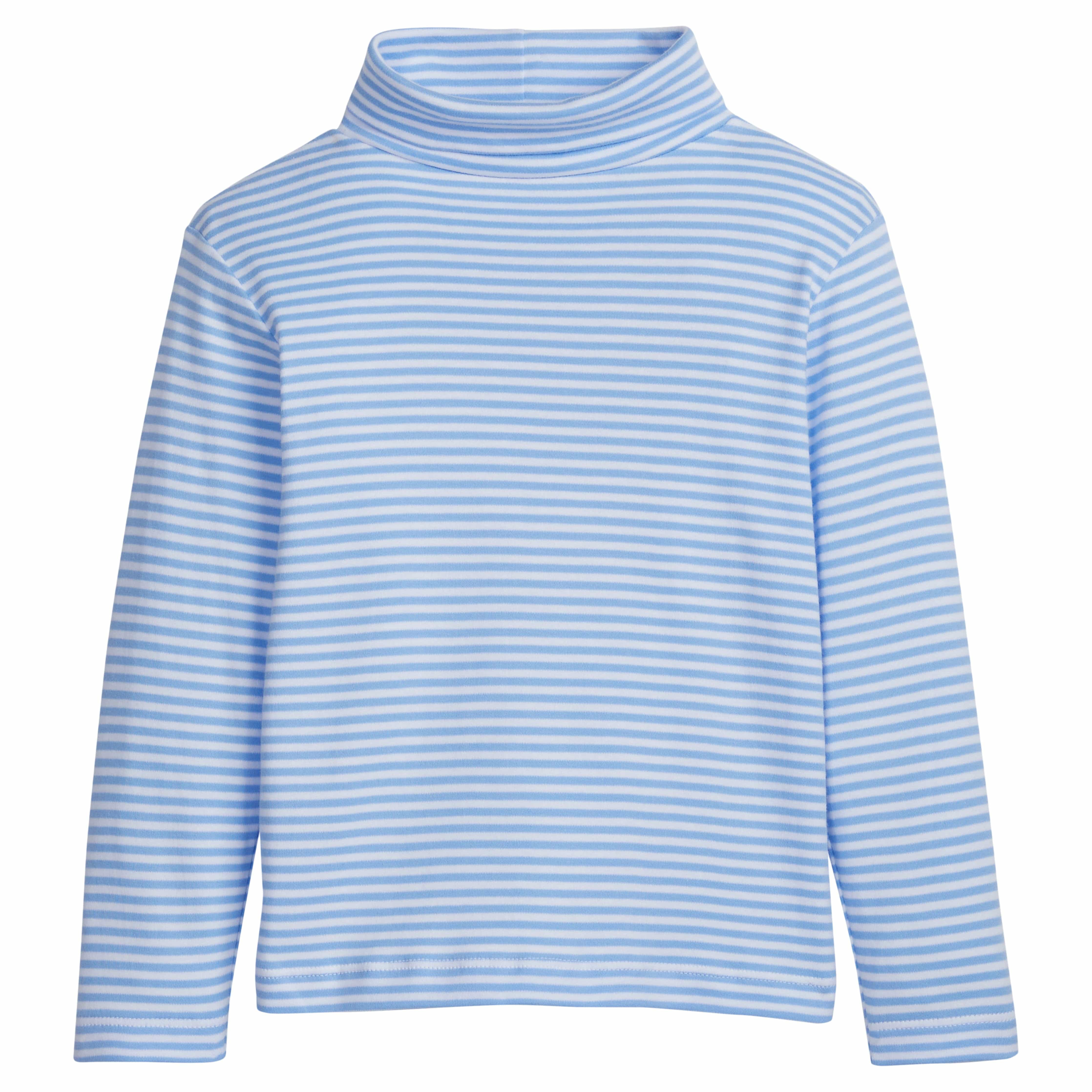 Striped Turtleneck - Light Blue | Little English