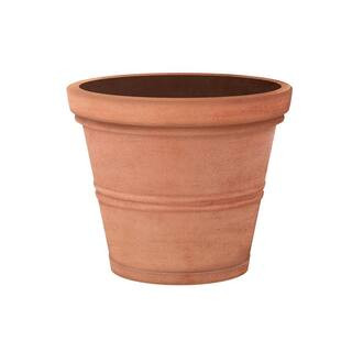 PRIVATE BRAND UNBRANDED 12 in. Palermo Peach Terra Cotta Plastic Planter DP1854M​ | The Home Depot