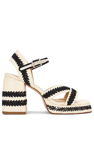 Vega Sandal in Natural & Black | Revolve Clothing (Global)