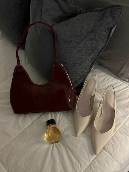 Shoulder bag
Patent bag
Cherry red bag
Patent heels
Slingback heels 
Victoria’s Secret perfume 
Beautyiful

#LTKbeauty #LTKfindsunder100 #LTKfindsunder50