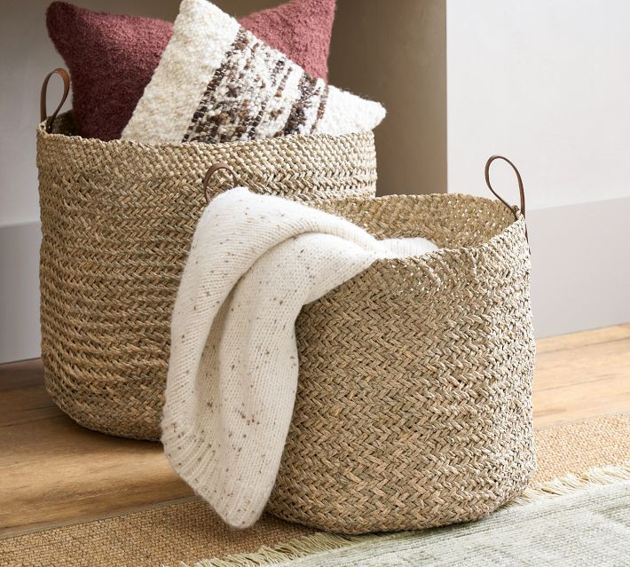 Dune Handwoven Tote Baskets | Pottery Barn (US)