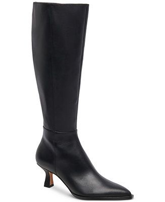 Dolce Vita Women's Auggie Pointed-Toe Kitten-Heel Knee-High Dress Boots - Macy's | Macy's