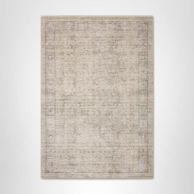Loloi Amber Lewis Alie Collection ALE-03 Taupe/Dove 5'-3'' x 7'-9'', 0.13'' Thick Area Rug | Amazon (US)