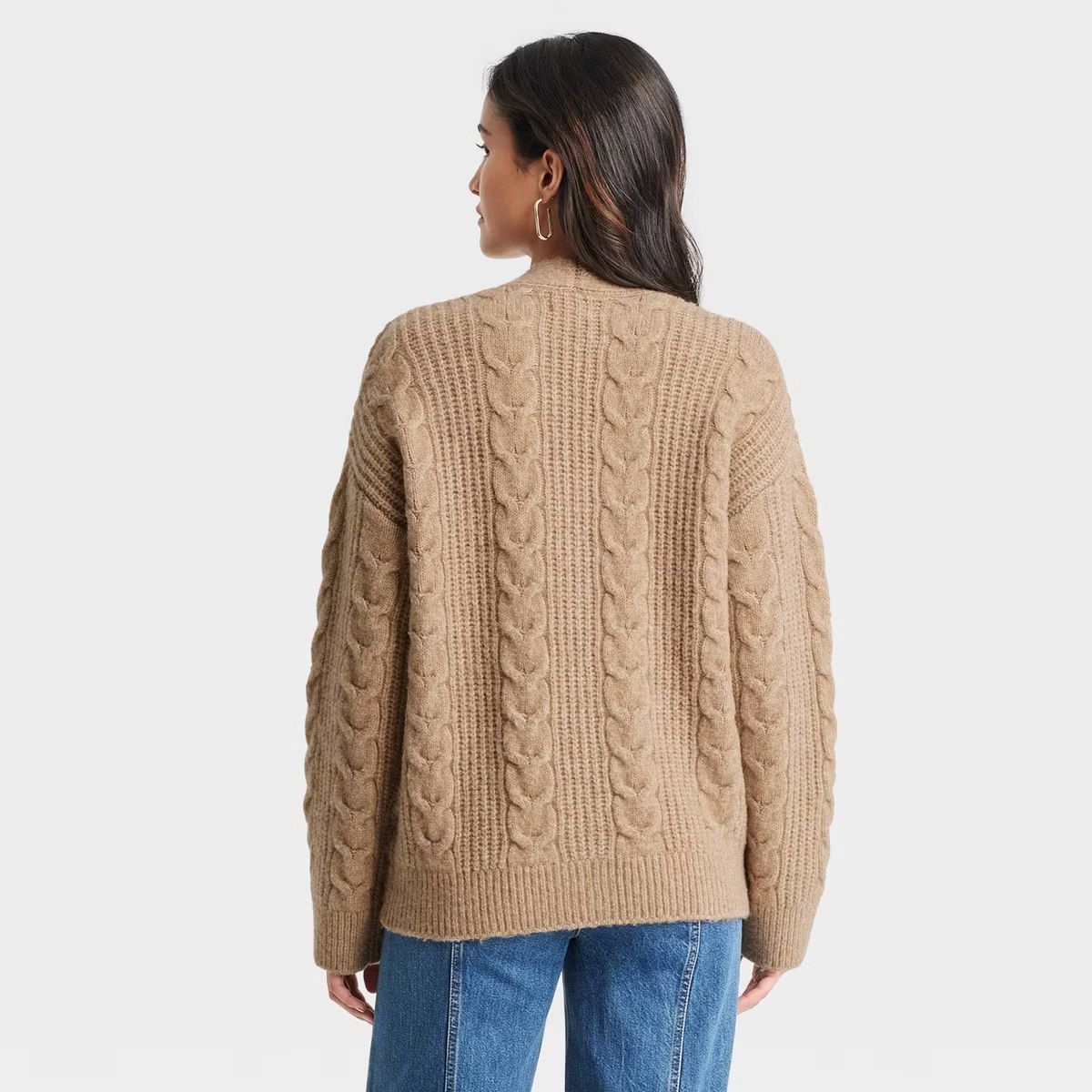 Women's Cozy Knit Cable Stitch Cardigan - Universal Thread™ | Target