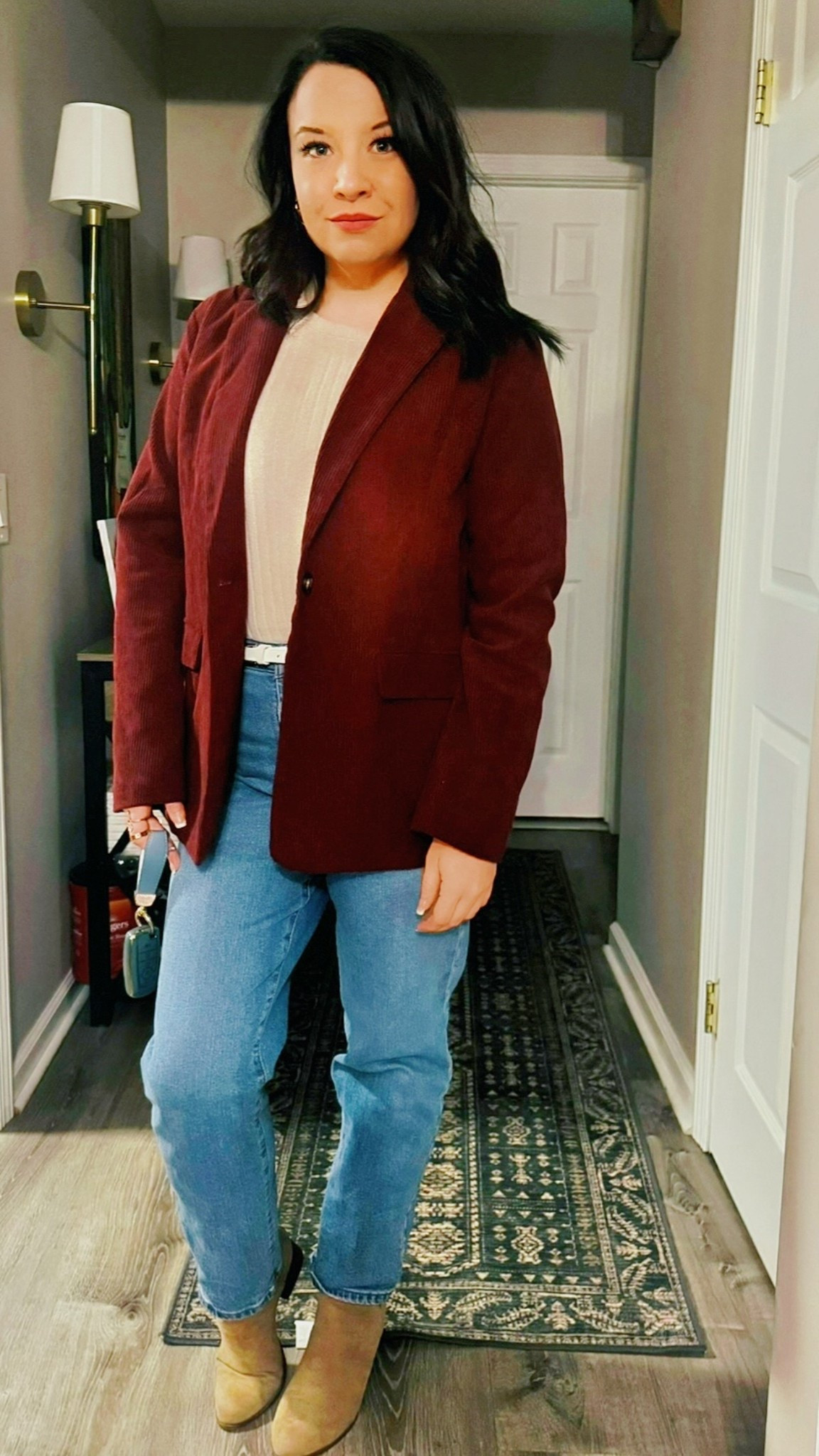Cranberry Crushed it with my favorite blazer for the holiday! Kept it casual yet classed it up just a smidge 😙 

#LTKgrwm #LTKHoliday #LTKmomlife