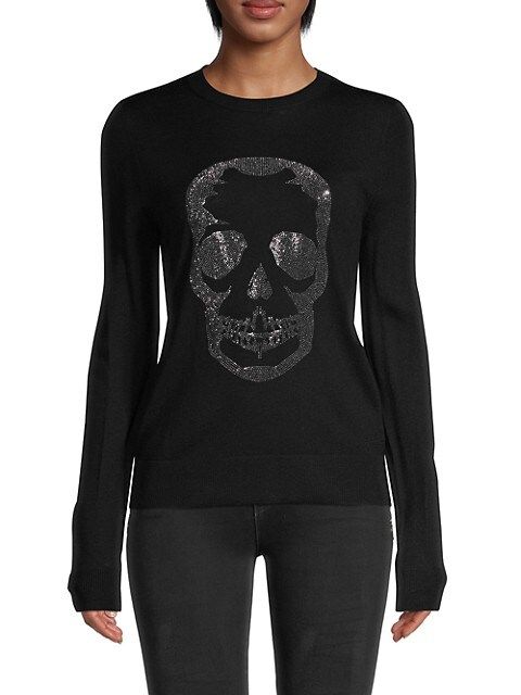 Miss Skull Merino-Wool Long-Sleeve Sweater | Saks Fifth Avenue OFF 5TH