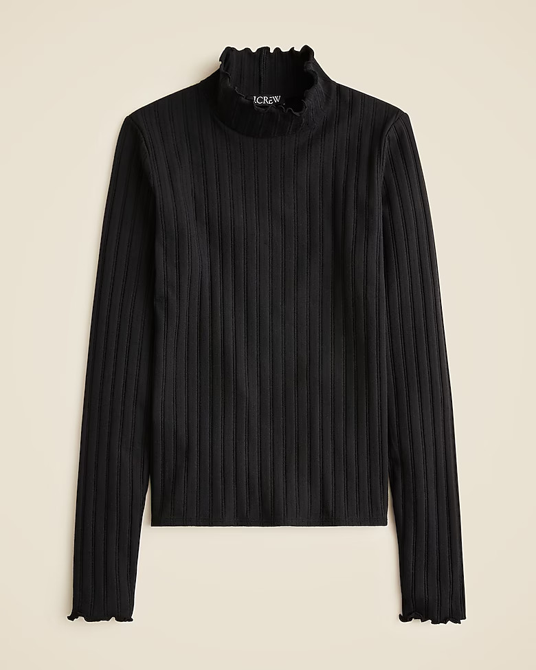 Pointelle knit turtleneck | J. Crew US
