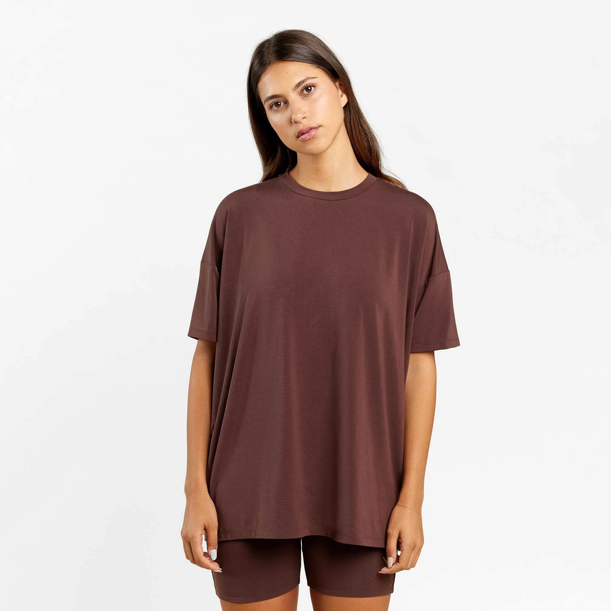 Biker Short Set | Coffee | Nuuds US