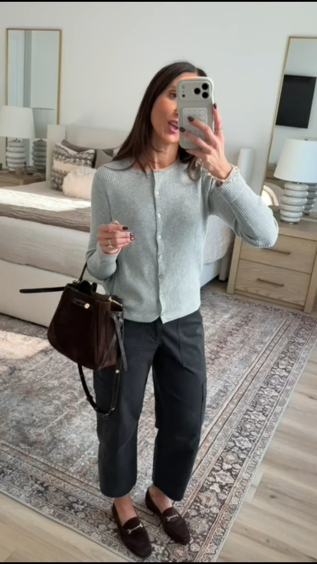 Target new arrivals, cargo pants, gray cardigan, classic style, office outfit, annabrstyle.

#LTKFindsUnder50 #LTKOver40 #LTKFindsUnder100