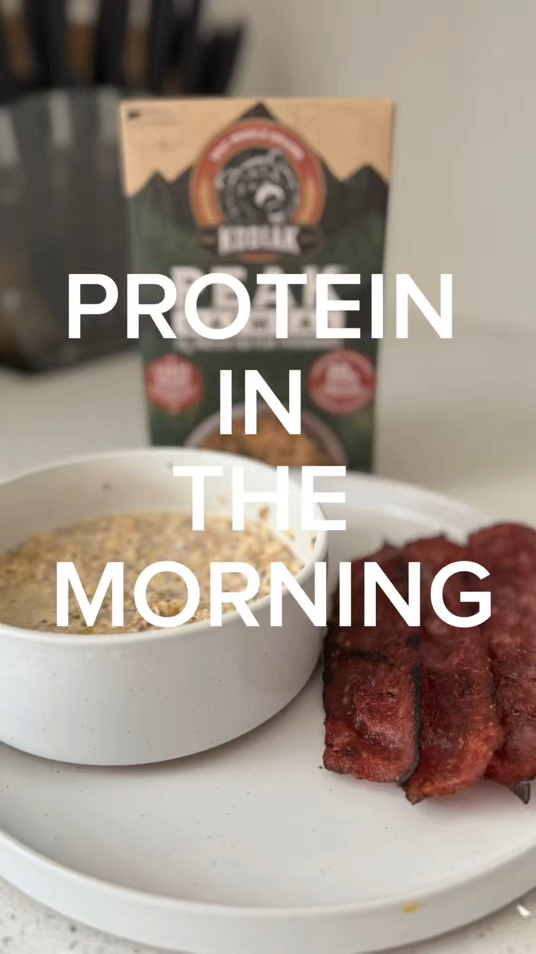 GLP1 Rule: protein in the morning. Simple, high protein, and keeps me steady. 🥓🥣 

#LTKfoodie #LTKfitnessgoals #LTKHome