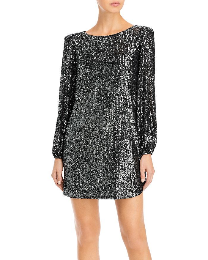 Long Sleeve Sequin Dress - 100% Exclusive | Bloomingdale's (US)