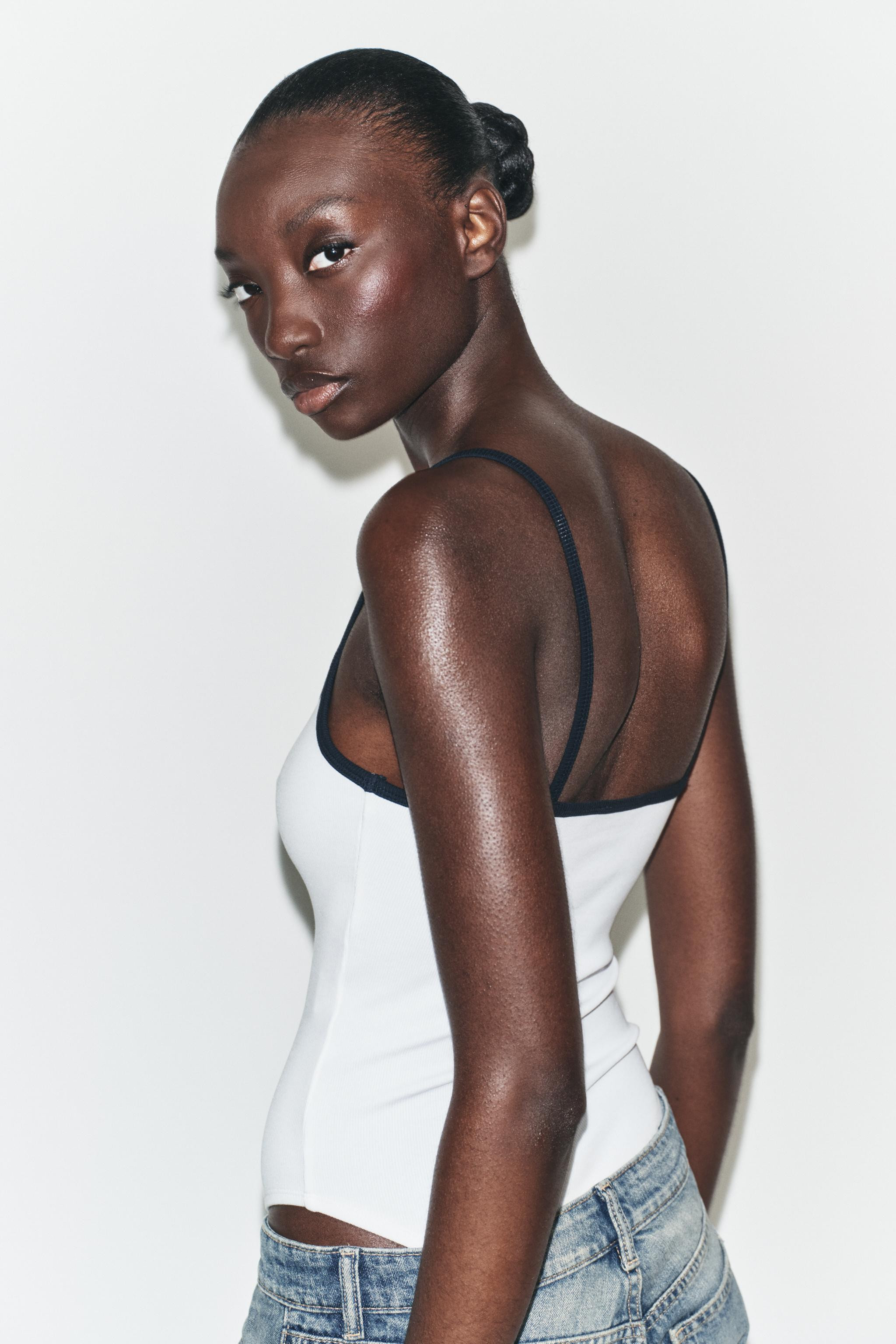 BODYSUIT WITH CONTRAST PIPING | Zara UK