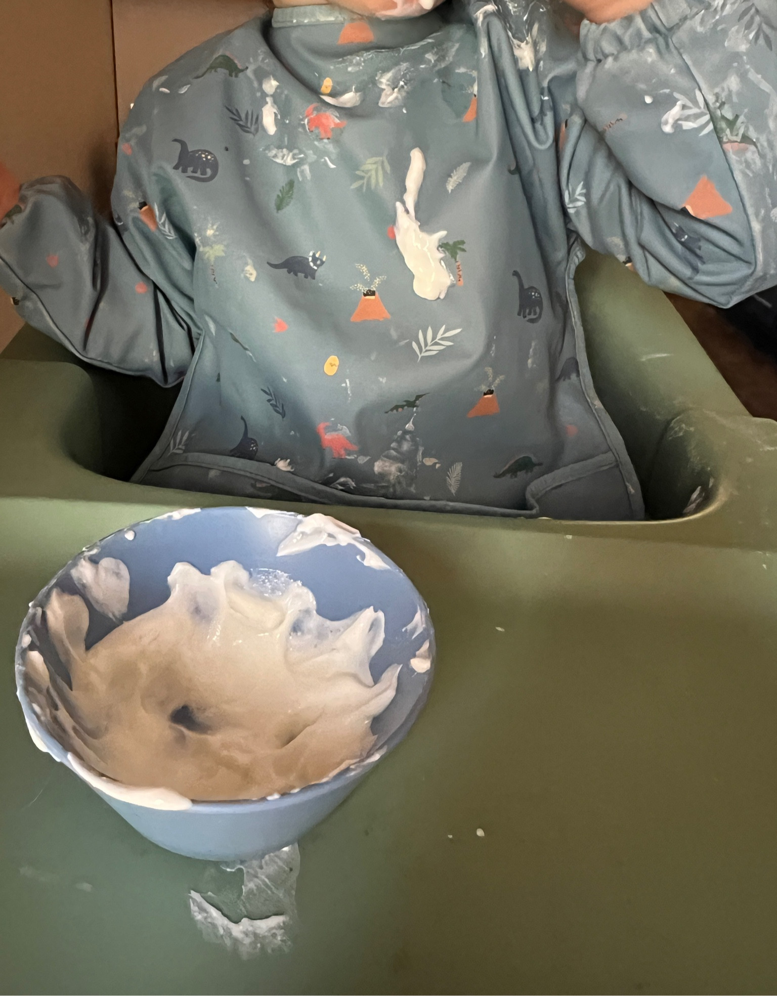 Full bib is a must for learning to eat! Especially yogurt meals  

#LTKFamily #LTKBaby #LTKKids