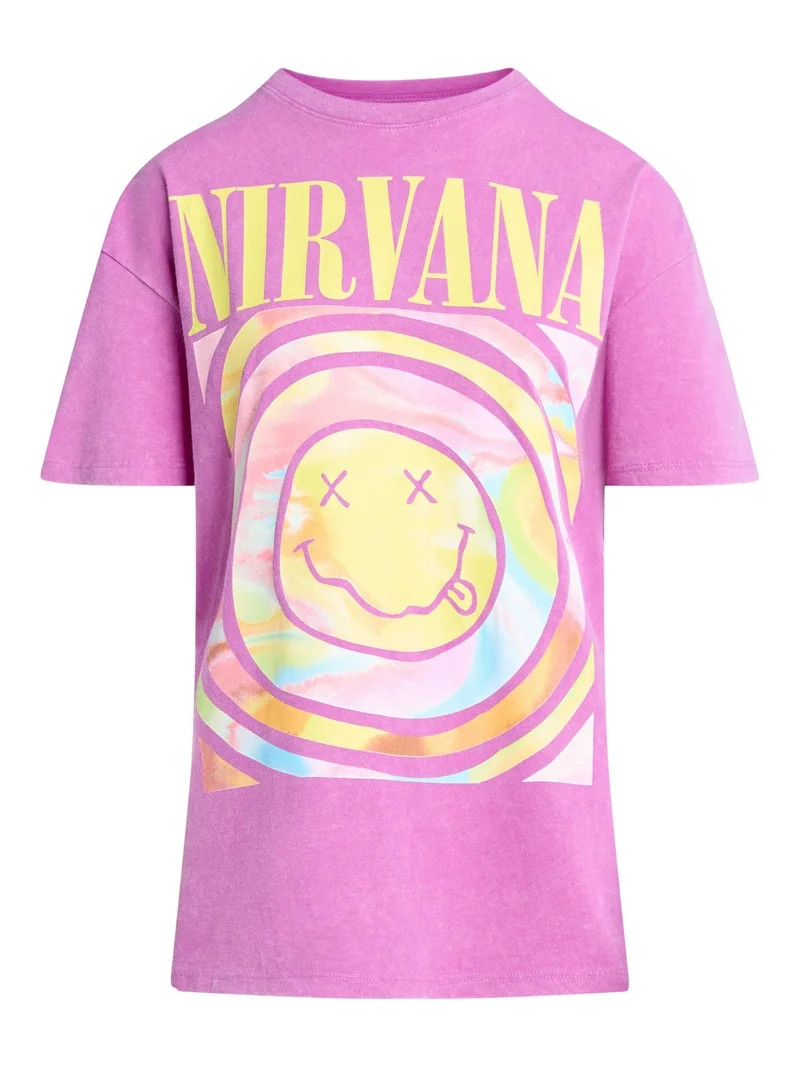 Nirvana Graphic Tee Shirt, Women's | Walmart (US)