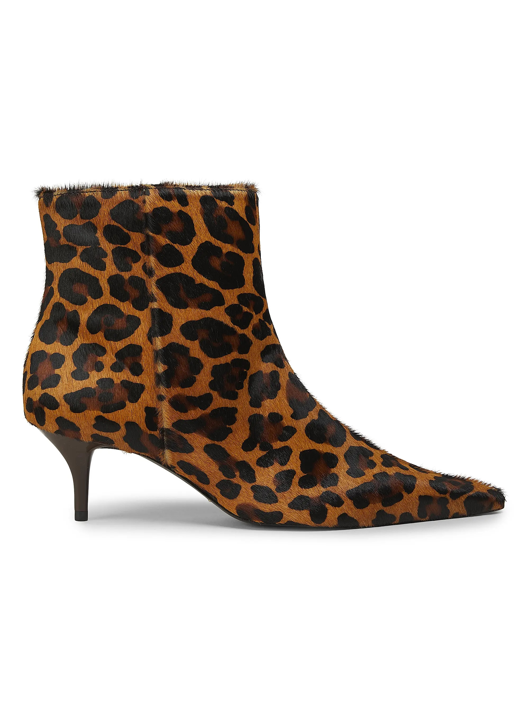 Mikki 65MM Leopard Goat Hair Mid Boots | Saks Fifth Avenue