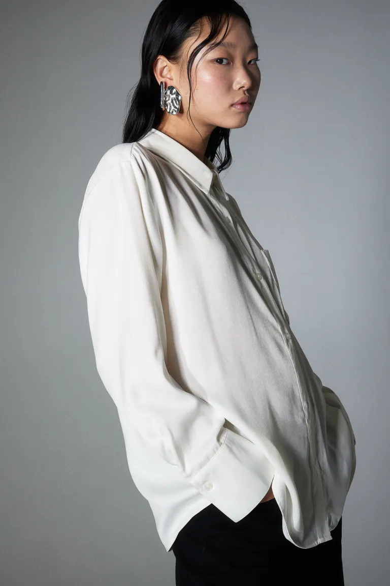 Shirt with a sheen | H&M (UK, MY, IN, SG, PH, TW, HK)