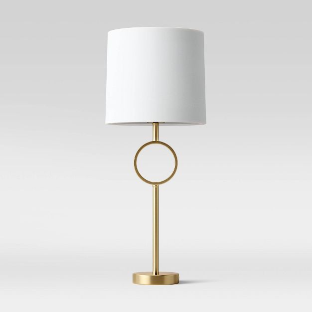 Large Metal Ring Table Lamp (Includes LED Light Bulb) Brass - Project 62™ | Target