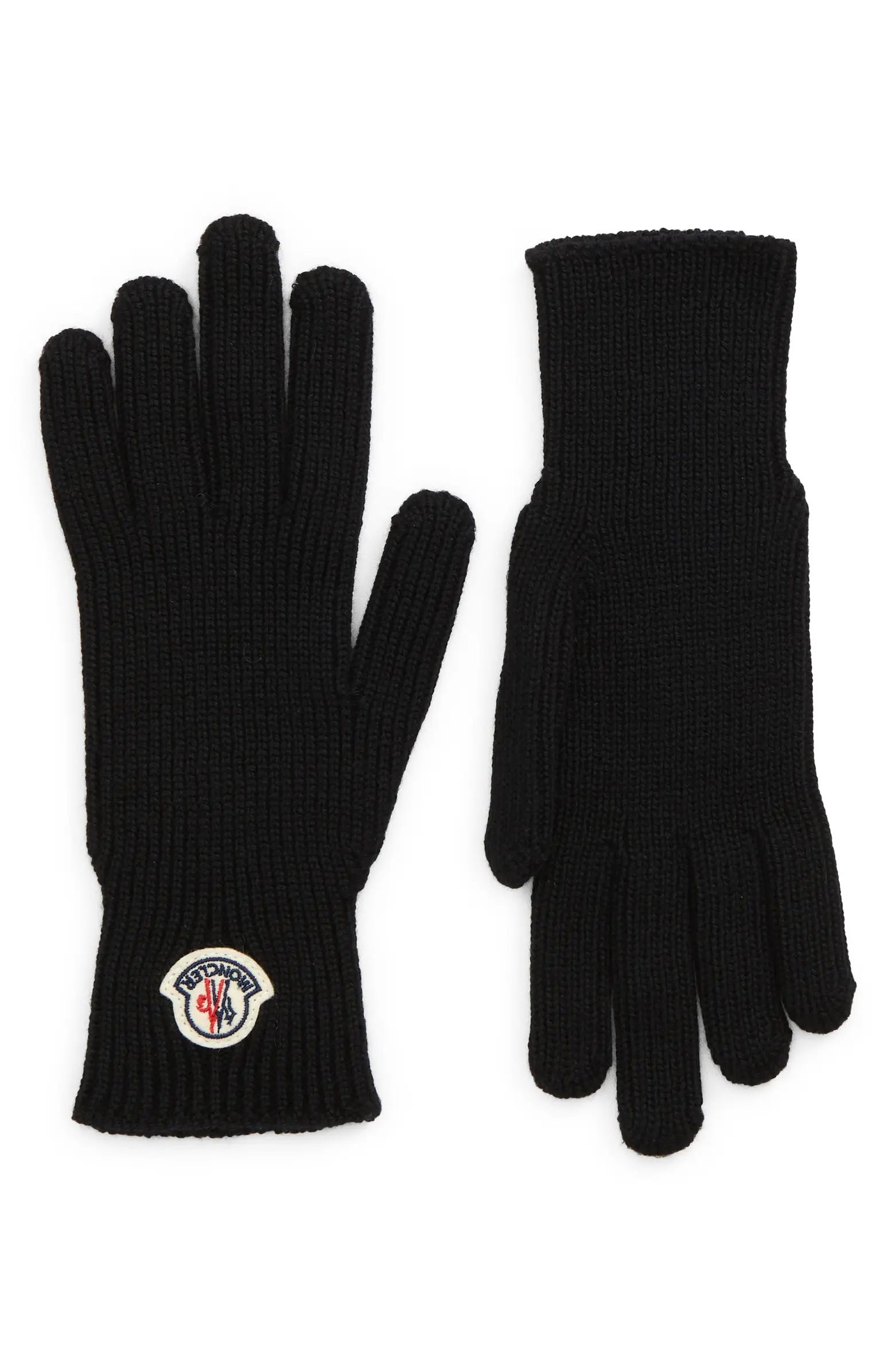 Moncler Men's Logo Wool Knit Gloves | Nordstrom | Nordstrom Canada