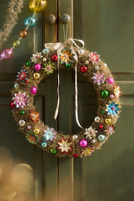 Terrain Reflector Tinsel Wreath | Anthropologie (US)