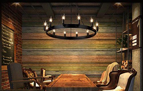 Aiwen Classical Iron Chandelier Single-deck Simple Pendant Light Celling Lamp ( Bulbs not Included ) | Amazon (US)