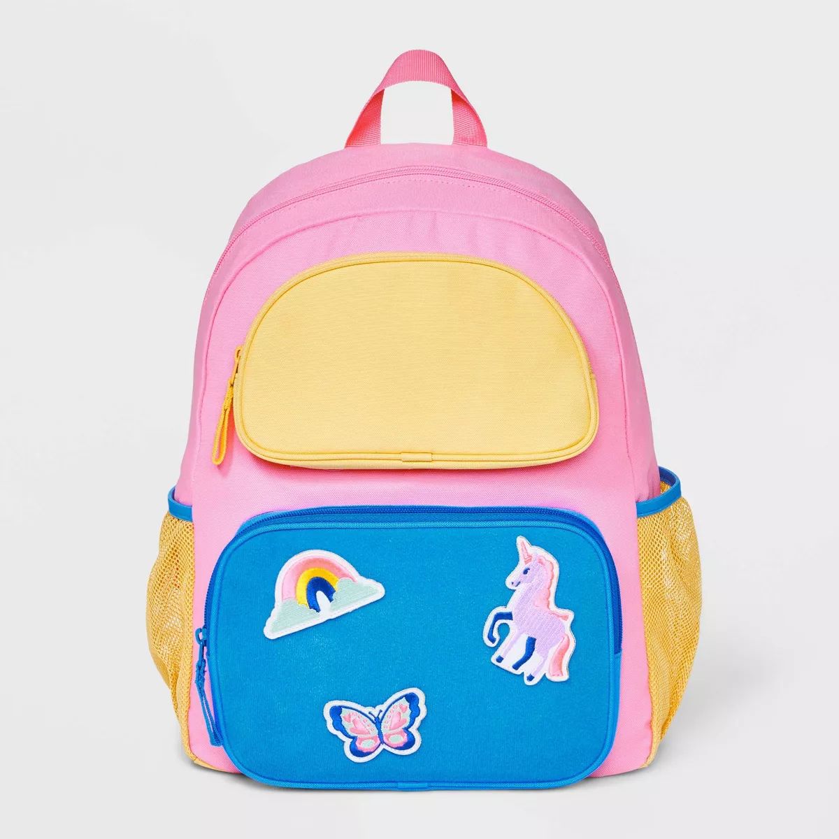 Kids' 16" Colorblock with Patches Two Pocket Backpack - Cat & Jack™ | Target