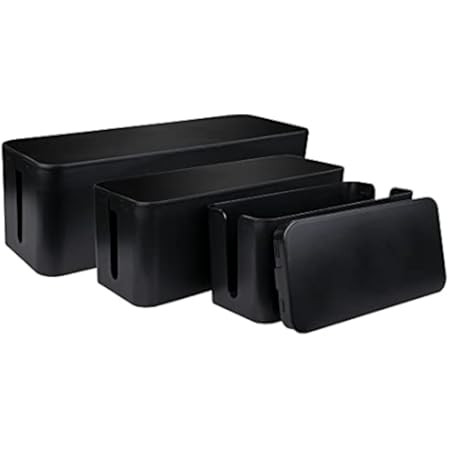 Cable Management Box, 2 Pack Cable Organizer Box, Large and Medium Size Cord Box, Cord Hider Box to  | Amazon (CA)