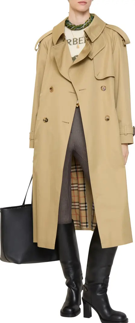 Long Gabardine Fitzrovia Trench Coat | Nordstrom