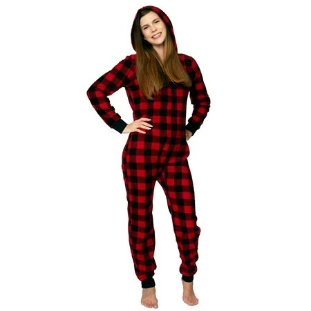 Blis Women's and Women's Plus Sleep Long Sleeve Onesie | Walmart (US)