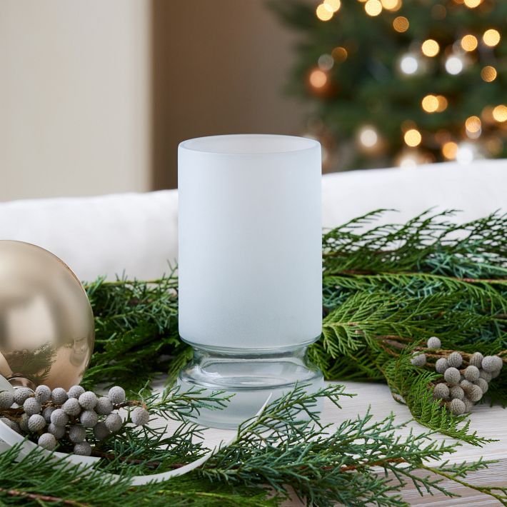 Frosted Glass Candleholders | West Elm (US)