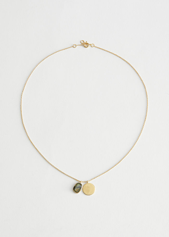 Duo Pendant Sterling Silver Chain Necklace | & Other Stories (EU + UK)