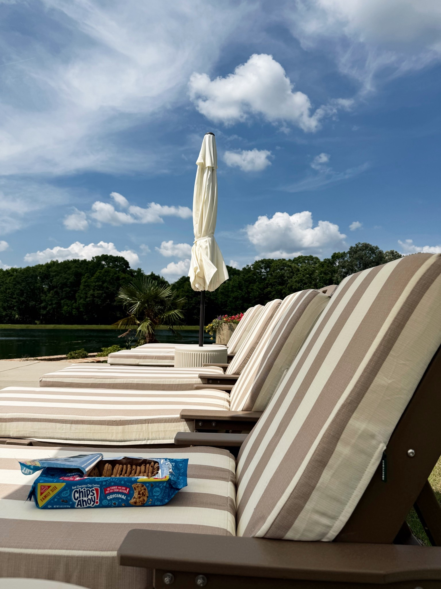 Chaise lounge umbrella side table pool furniture 

#LTKFindsUnder50 #LTKFindsUnder100 #LTKHome