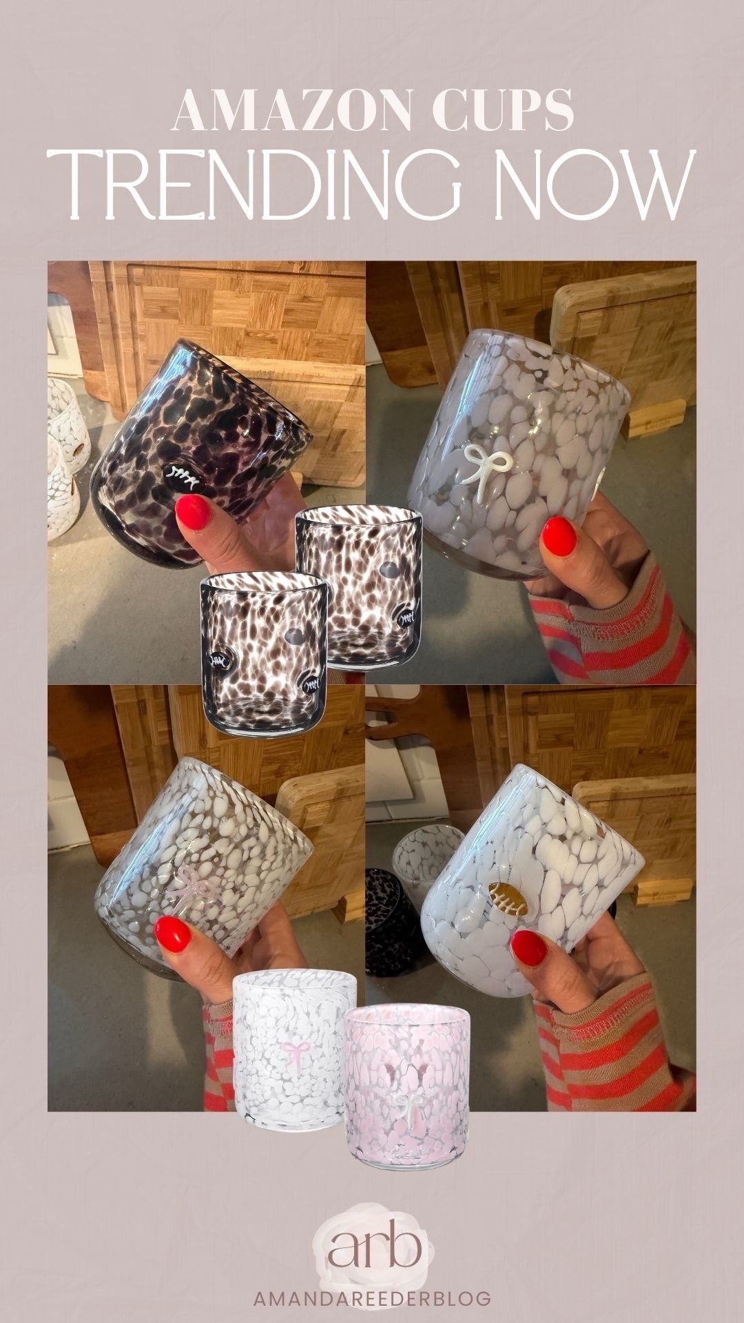 Amazon cups that are trending now 🤍✨ The cutest cups for Valentine’s Day and the Super Bowl! 

amazon cups, amazon glass cups, viral amazon cups, aesthetic glassware, iced coffee cups, cocktail glasses, hostess gift ideas, trending amazon finds, neutral home decor, kitchen essentials, amazon home finds

#LTKBeauty #LTKHome #LTKFindsUnder50