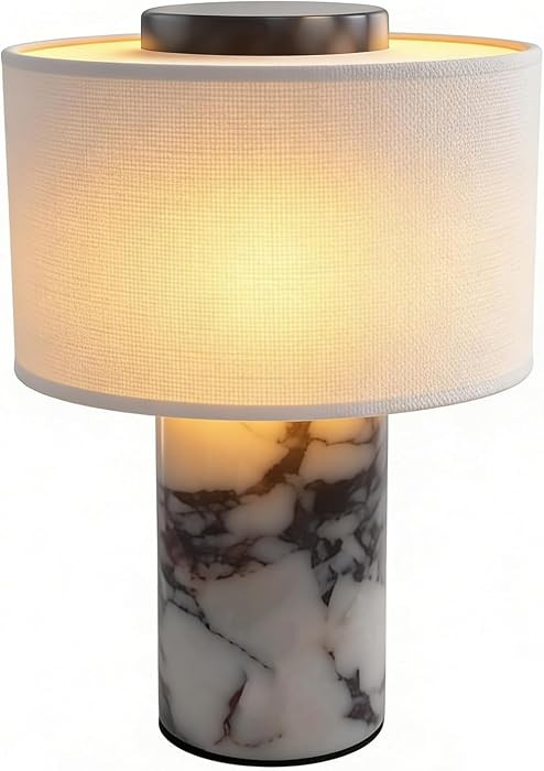 Cordless Marble Table Lamp,Rechargeable Touch Stone Night Light | Amazon (US)