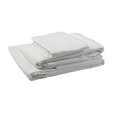 DMI Hospital Bed Sheet Set, White Bed Sheets, Cotton and Polyester Hospital Bed Sheets, 132 Thread C | Amazon (US)