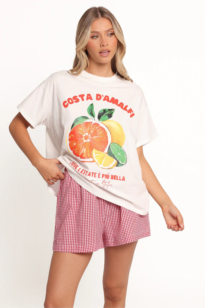 Costa D'Amalfi Tee - White | Petal & Pup (US)