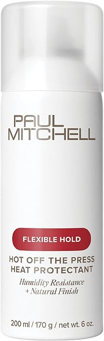 Paul Mitchell Hot Off The Press Heat Protectant, Humidity Resistance, Flexible Hold + Natural Fin... | Amazon (US)