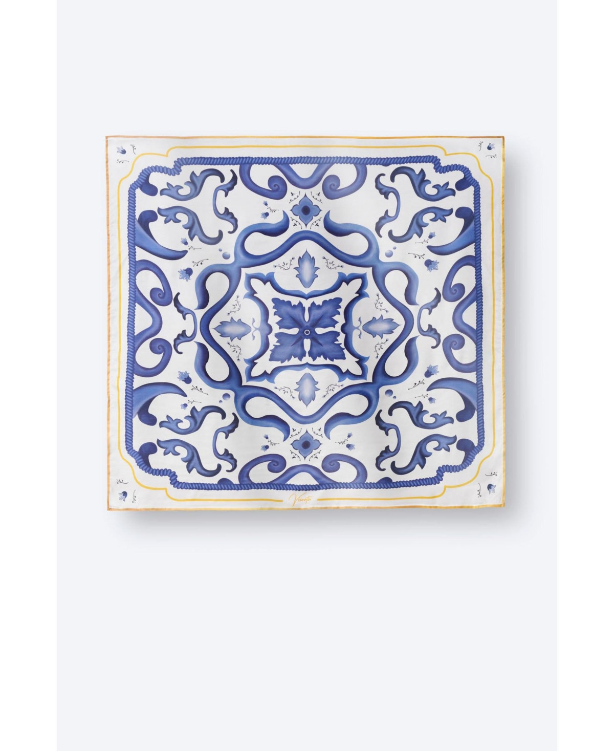 Viscata Square Scarf (Carre) - Blue | Macy's